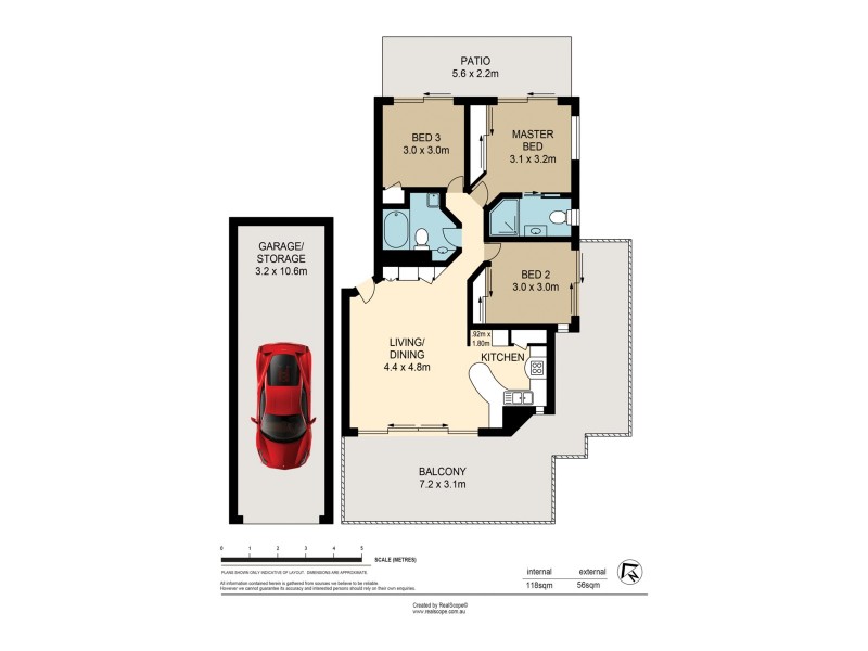 5/194 Carmody Road, St Lucia QLD 4067 Floorplan