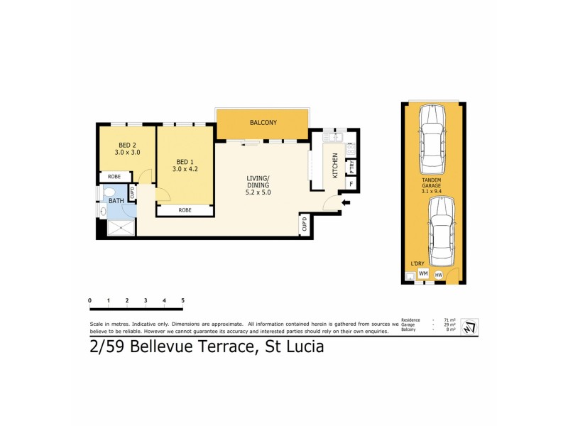 2/59 Bellevue Terrace, St Lucia QLD 4067 Floorplan