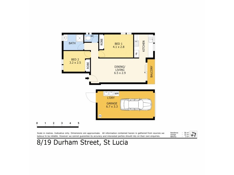 8/19 Durham Street, St Lucia QLD 4067 Floorplan