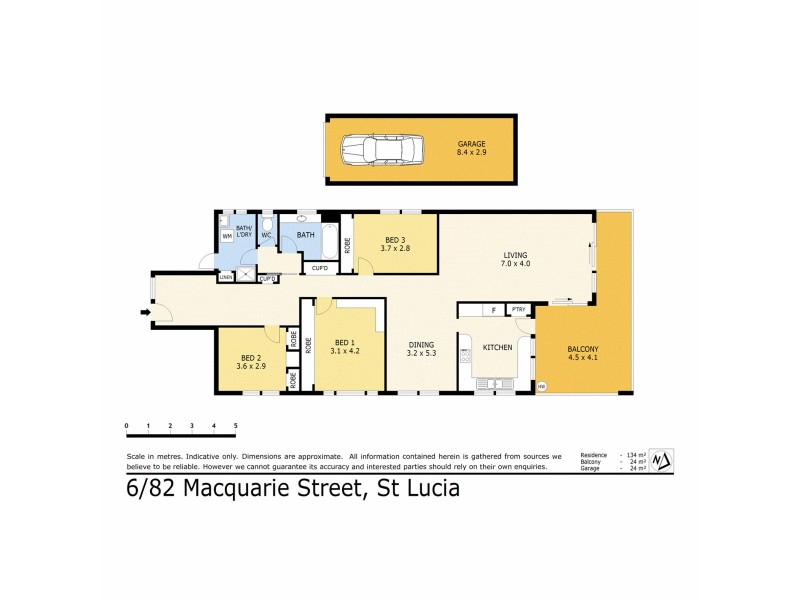 6/82 Macquarie Street, St Lucia QLD 4067 Floorplan
