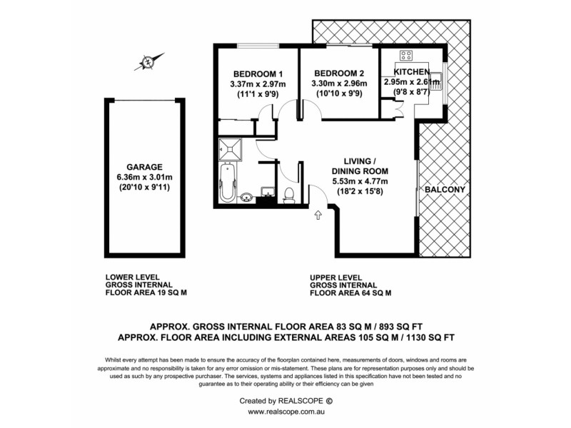 2/22-26 Warren Street, St Lucia QLD 4067 Floorplan