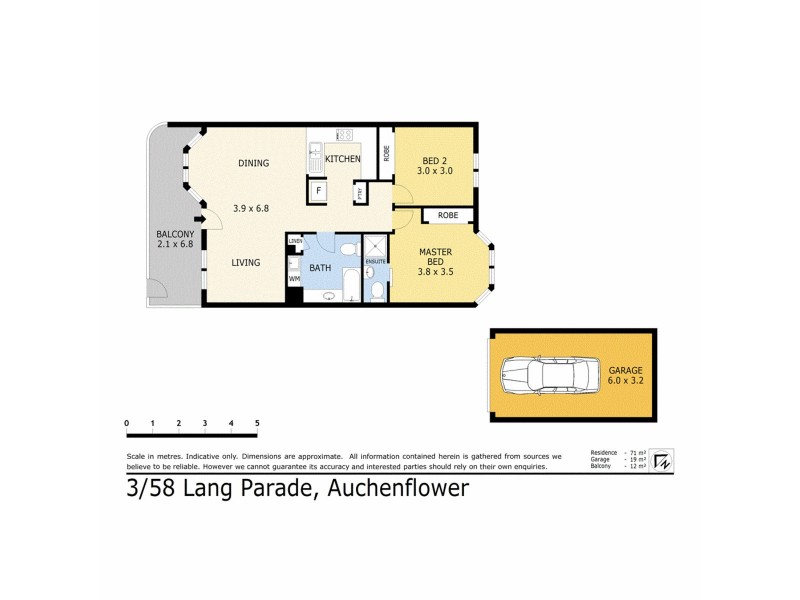3/27 Fortitude Street, Auchenflower QLD 4066 Floorplan