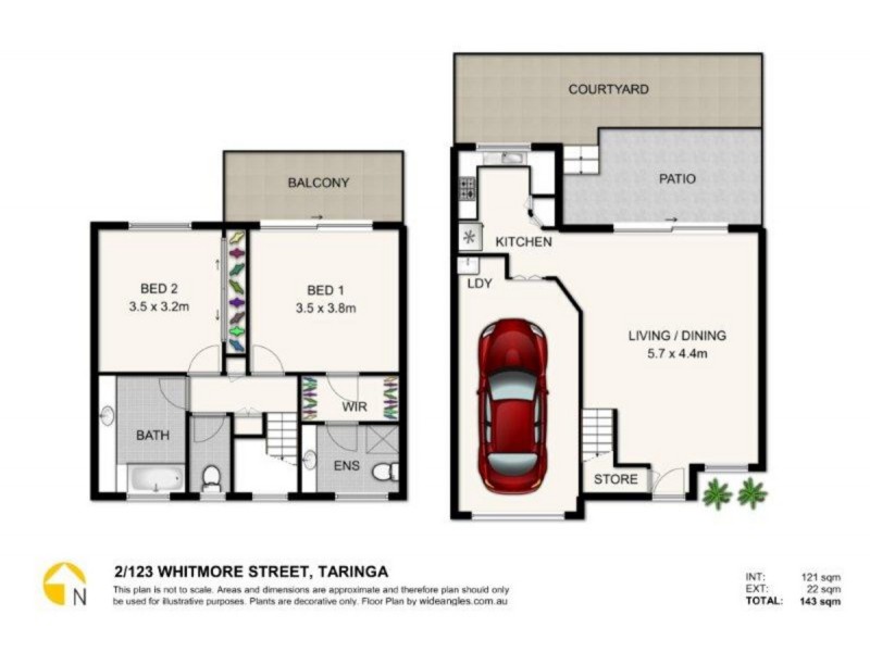 2/123 Whitmore Street, Taringa QLD 4068
