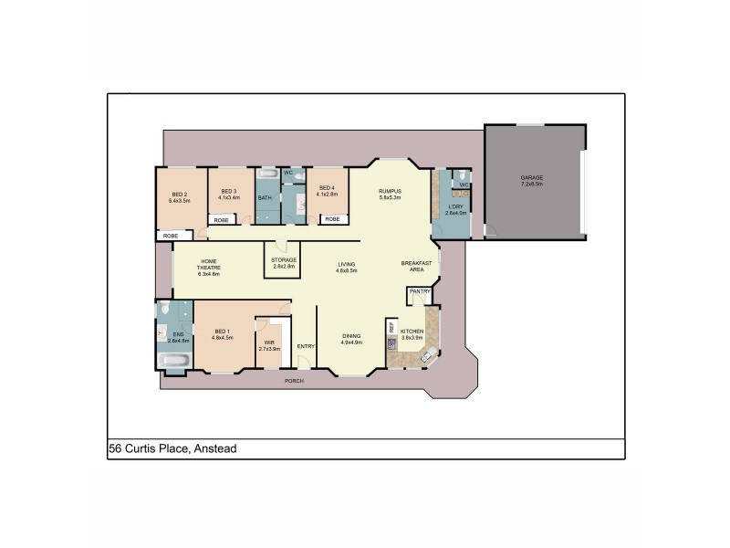 56 Curtis Place, Anstead QLD 4070 Floorplan