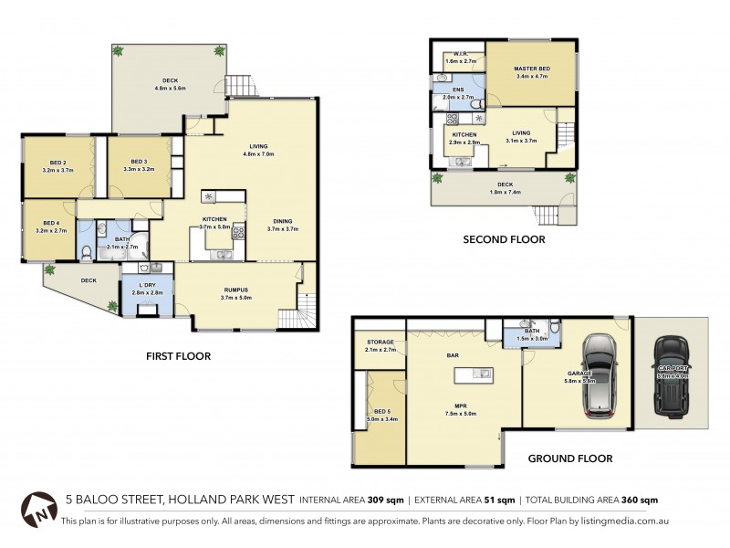 5 Baloo Street, Holland Park West QLD 4121 Floorplan