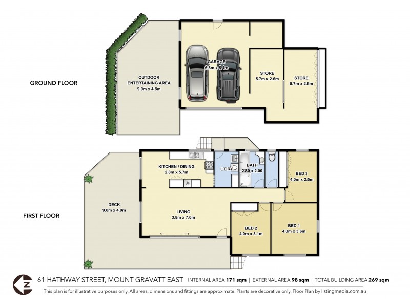 61 Hathway Street, Mount Gravatt East QLD 4122 Floorplan