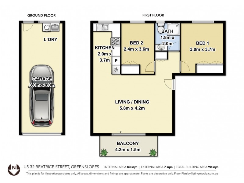 5/32 Beatrice Street, Greenslopes QLD 4120 Floorplan