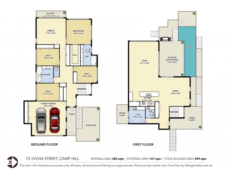 15 Sylvia Street, Camp Hill QLD 4152 Floorplan