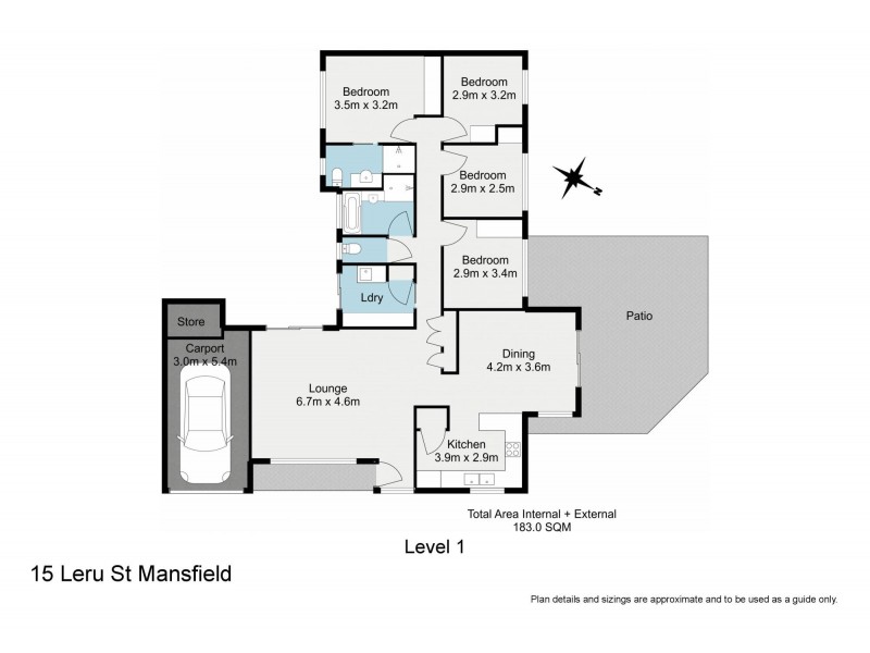 15 Leru Street, Mansfield QLD 4122 Floorplan