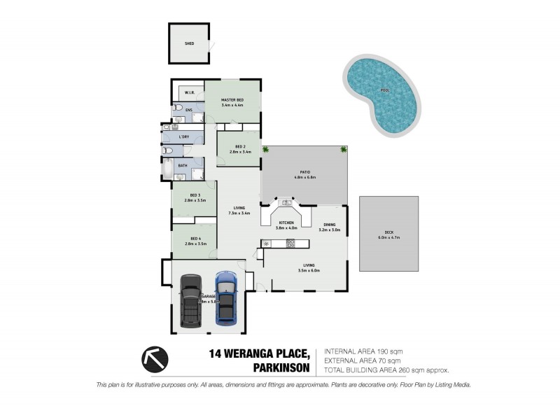 14 Weranga Place, Parkinson QLD 4115 Floorplan