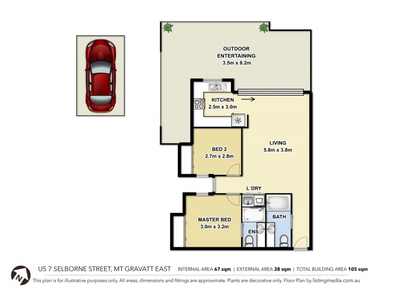 5/7 Selborne Street, Mount Gravatt East QLD 4122 Floorplan