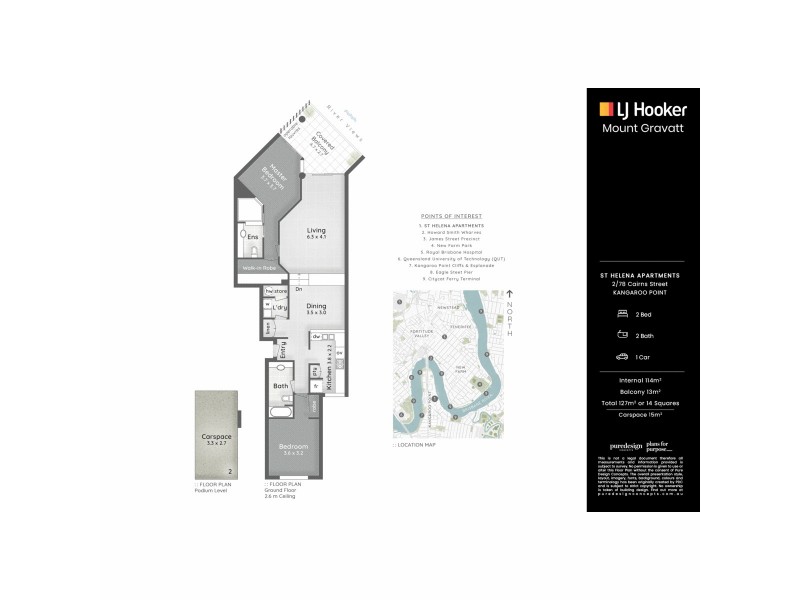 2/78 Cairns Street, Kangaroo Point QLD 4169 Floorplan