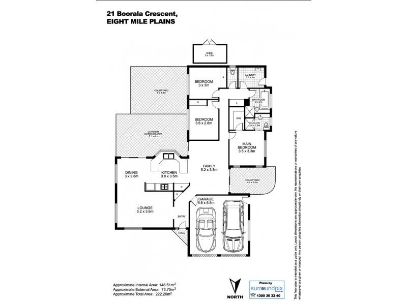 21 Boorala Crescent, Eight Mile Plains QLD 4113 Floorplan
