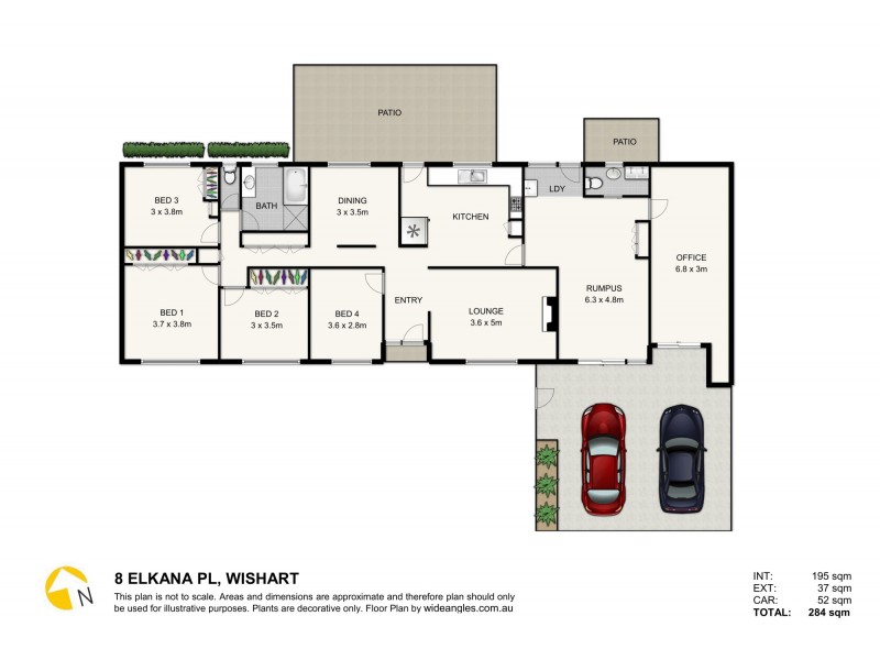 8 Elkana Place, Wishart QLD 4122 Floorplan