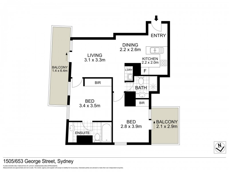 1505/653 George Street, Sydney NSW 2000