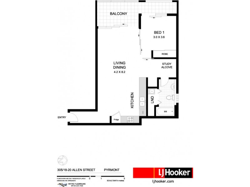 305/18-20 Allen Street, Pyrmont NSW 2009 Floorplan