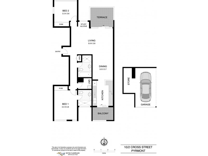 10/2 Cross Street, Pyrmont NSW 2009 Floorplan