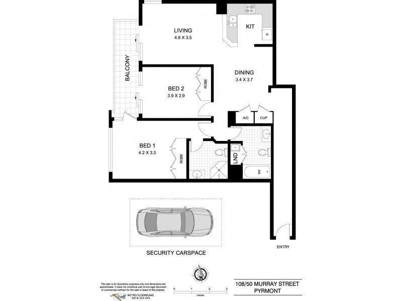 108/50 Murray Street, Pyrmont NSW 2009 Floorplan