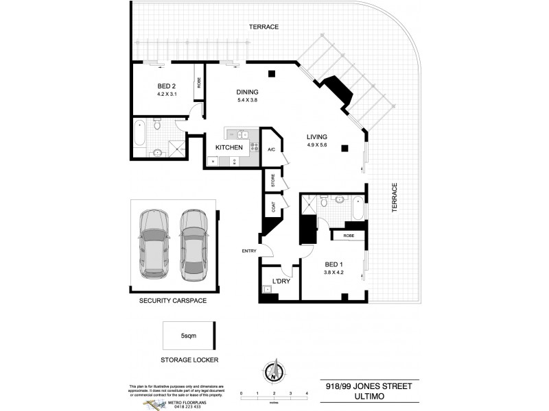 918/99 Jones Street, Ultimo NSW 2007 Floorplan