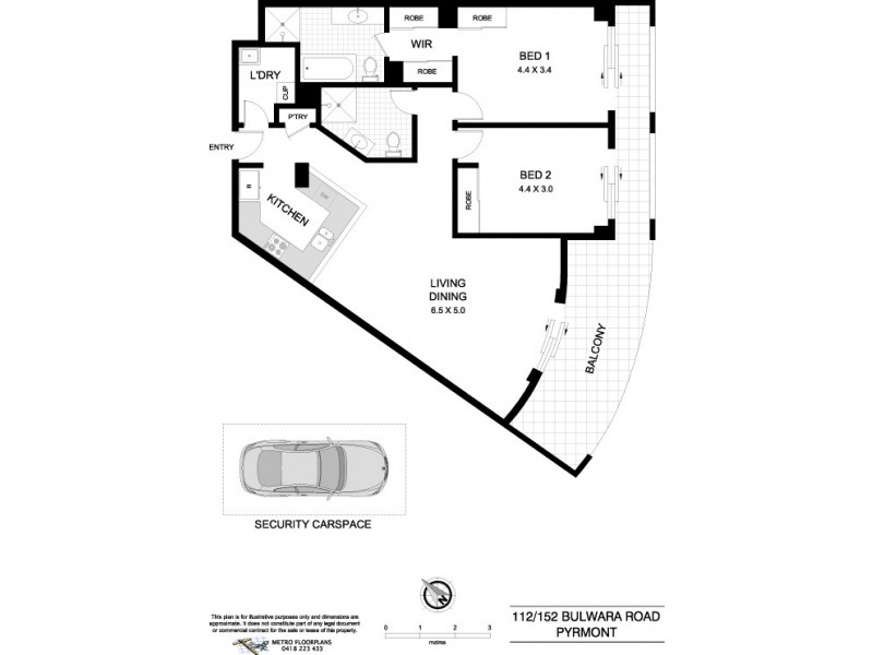 112/152 Bulwara Road, Pyrmont NSW 2009 Floorplan