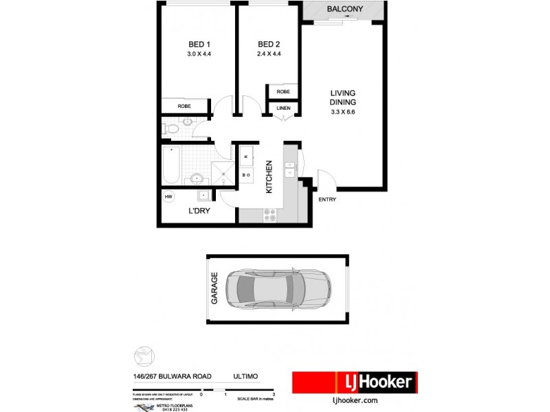 146/267 Bulwara Road, Ultimo NSW 2007 Floorplan