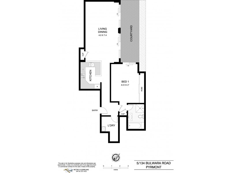 5/134 Bulwara Road, Pyrmont NSW 2009 Floorplan