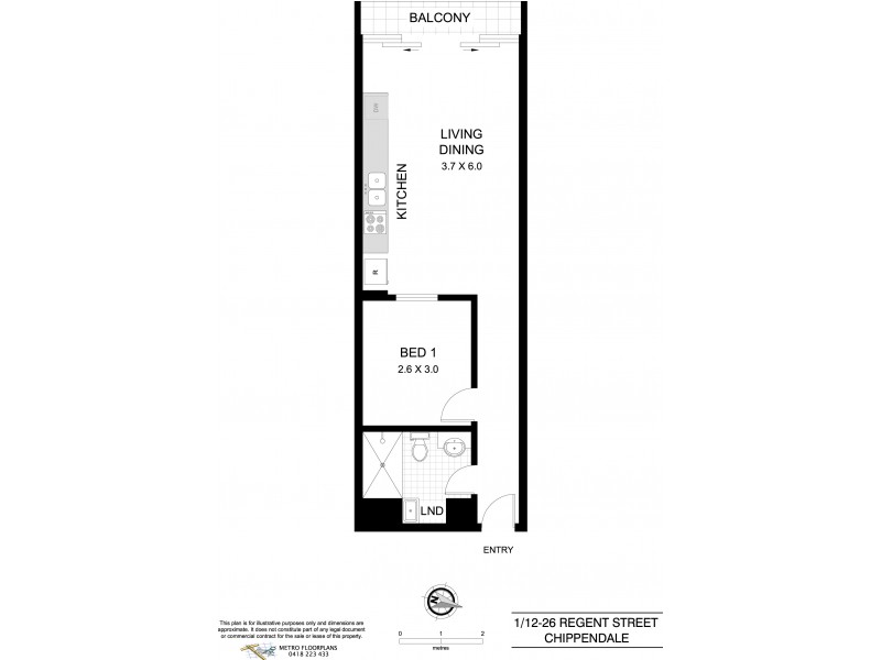1/12-26 Regent Street, Chippendale NSW 2008 Floorplan