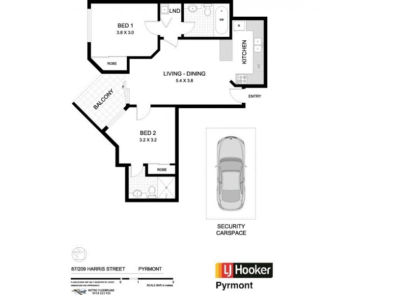 87/209 Harris Street, Pyrmont NSW 2009 Floorplan