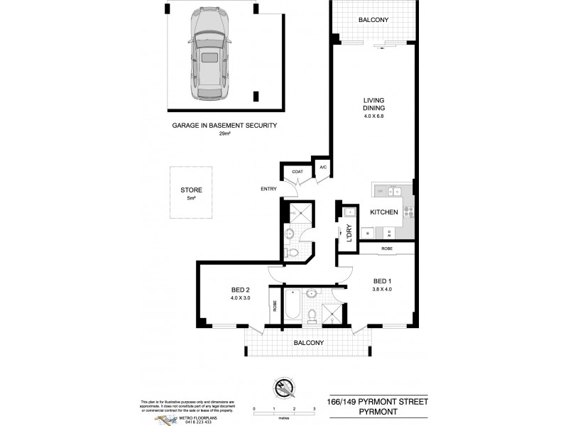 166/149 Pyrmont Street, Pyrmont NSW 2009 Floorplan