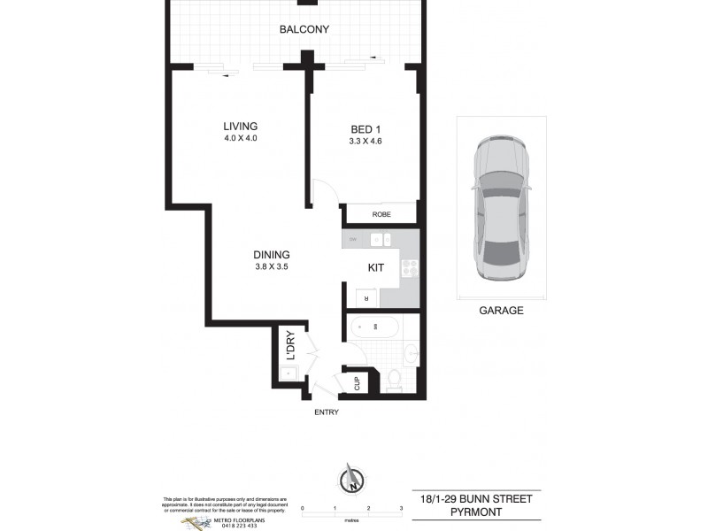 18/1- 29 Bunn Street, Pyrmont NSW 2009 Floorplan