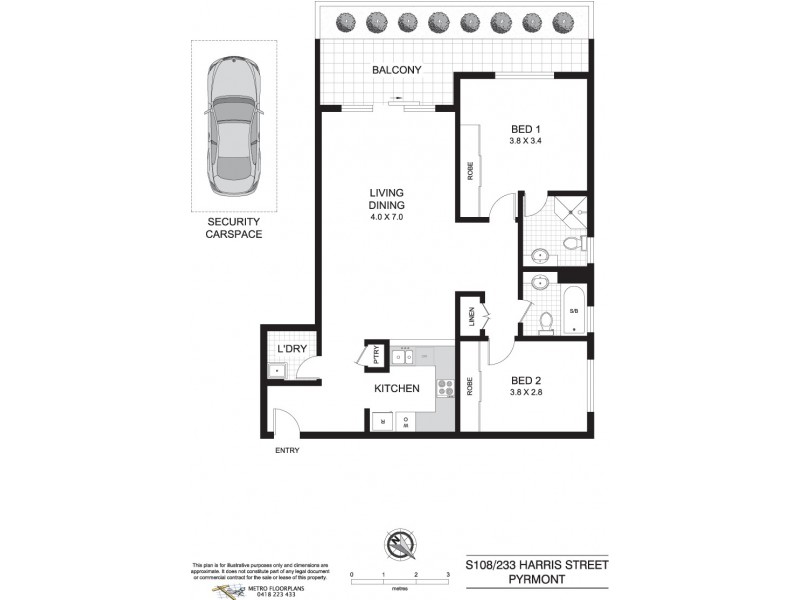 S108/233 Harris Street, Pyrmont NSW 2009 Floorplan