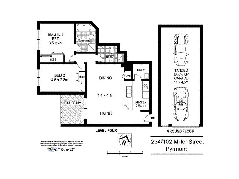 234/102 Miller Street, Pyrmont NSW 2009 Floorplan