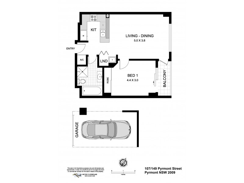 107/149 Pyrmont Street, Pyrmont NSW 2009 Floorplan