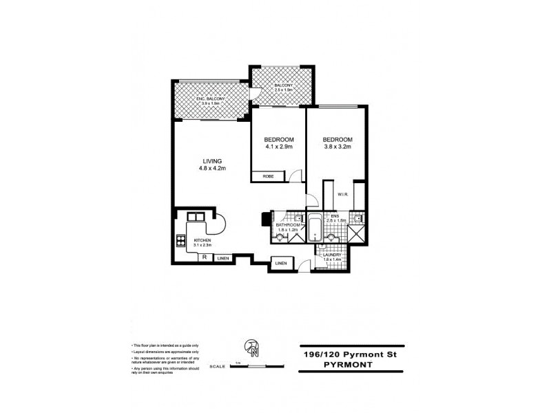 196/120 Pyrmont Street, Pyrmont NSW 2009 Floorplan