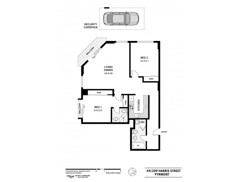 49/209 Harris Street, Pyrmont NSW 2009 Floorplan