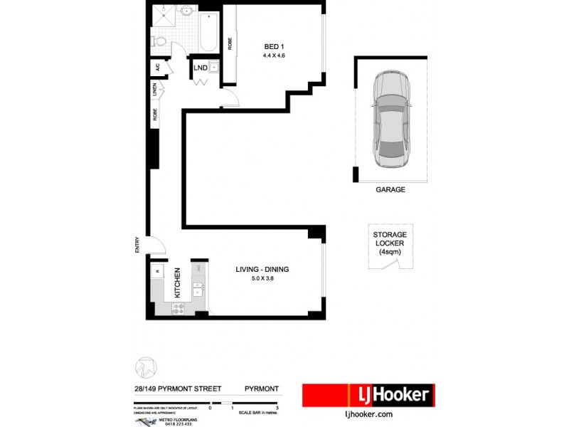 28/149 Pyrmont St, Pyrmont NSW 2009 Floorplan