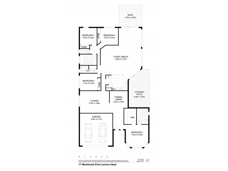 77 Montwood Drive, Lennox Head NSW 2478 Floorplan