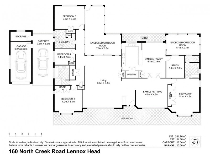 160 North Creek Road, Lennox Head NSW 2478 Floorplan