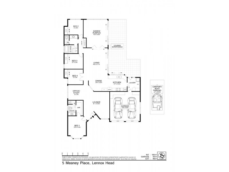 5 Meaney Place, Lennox Head NSW 2478 Floorplan