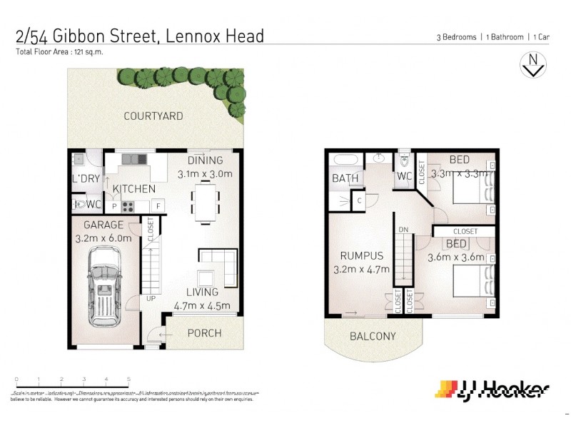 2/54 Gibbon Street, Lennox Head NSW 2478 Floorplan