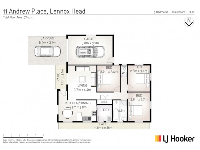 11 Andrew Place, Lennox Head NSW 2478 Floorplan
