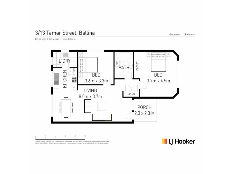 3/13 Tamar Street, Ballina NSW 2478 Floorplan