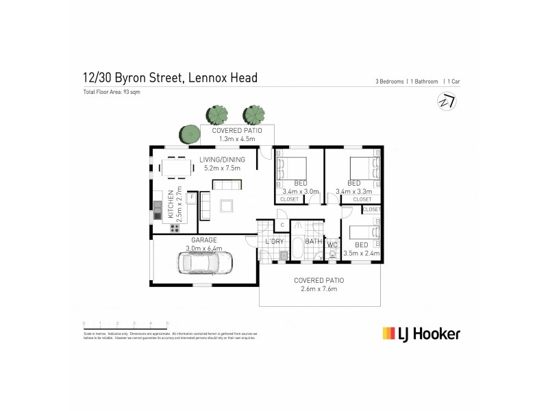 12/30 Byron Street, Lennox Head NSW 2478 Floorplan