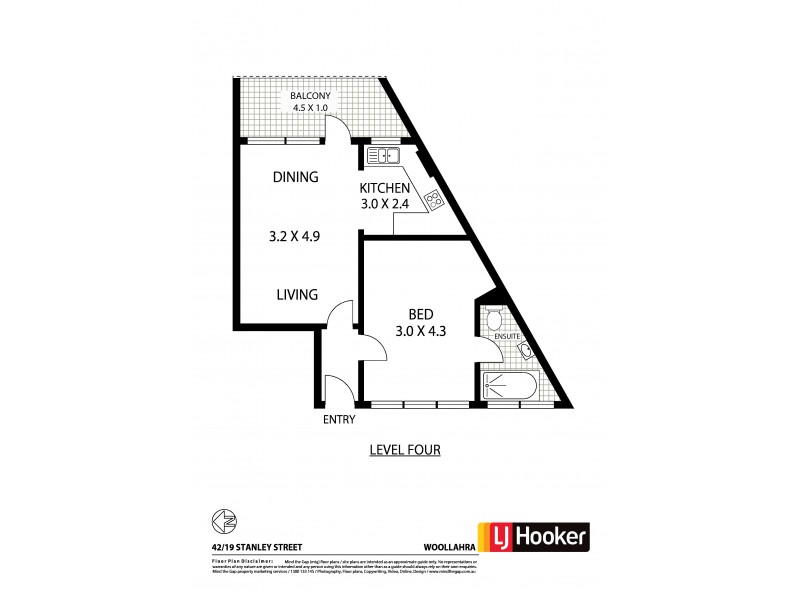 42/19 Stanley Street, Woollahra NSW 2025 Floorplan