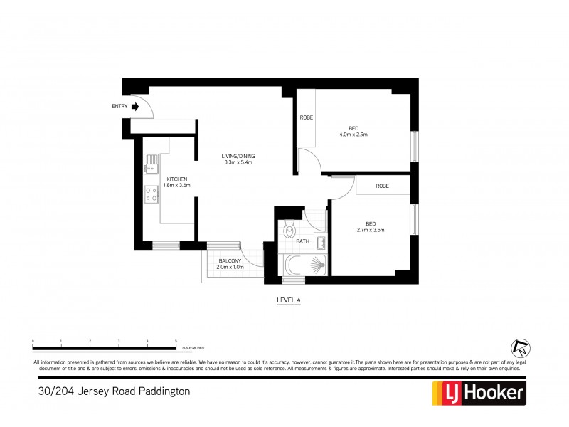 30/204 Jersey Road, Paddington NSW 2021 Floorplan