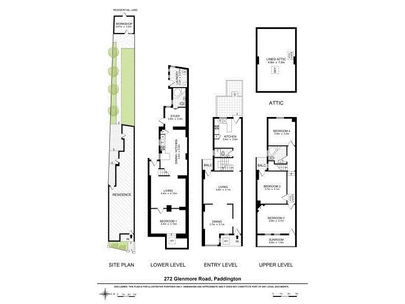 272 Glenmore Road, Paddington NSW 2021 Floorplan