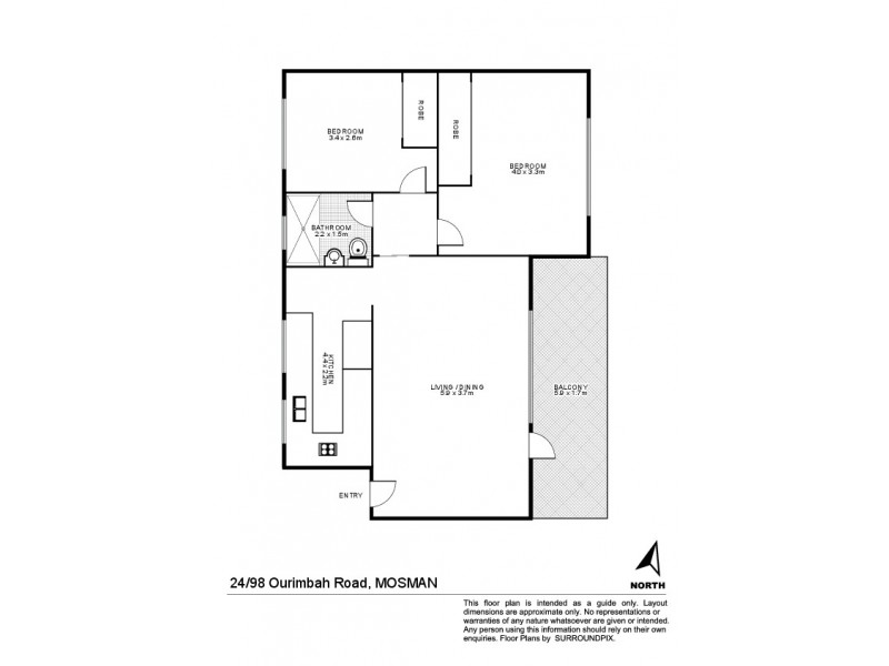 24/98 Ourimbah Road, Mosman NSW 2088 Floorplan