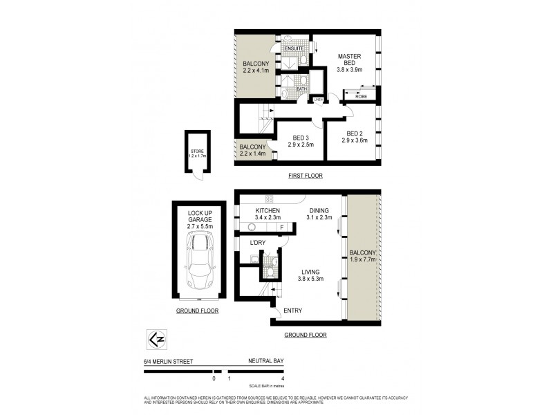 6/4 Merlin Street, Neutral Bay NSW 2089 Floorplan