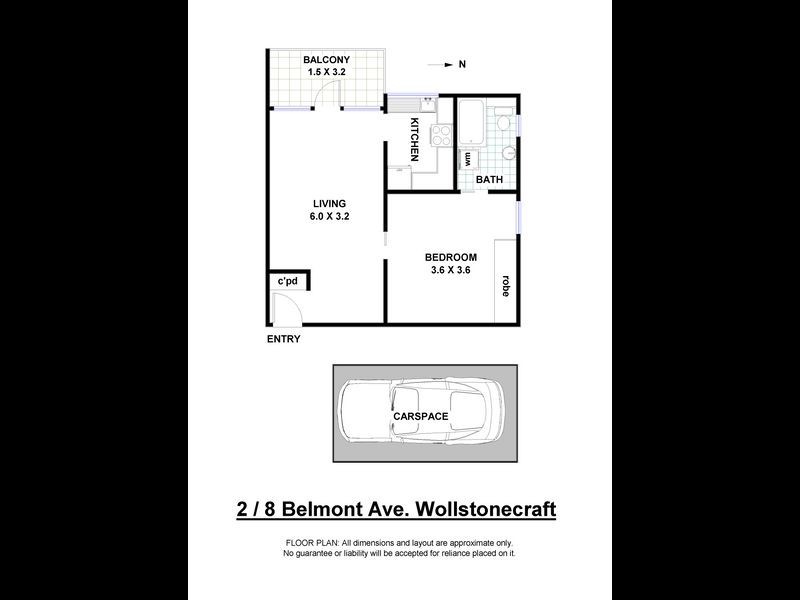 2/8 Belmont Avenue, Wollstonecraft NSW 2065