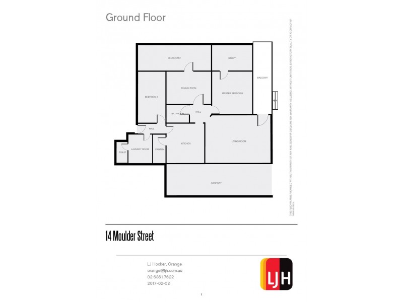 14 Moulder Street, Orange NSW 2800 Floorplan